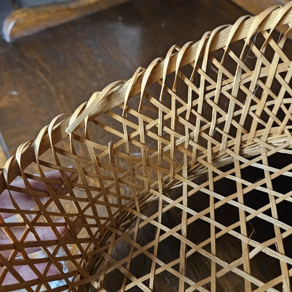 Vintage woven wicker basket.